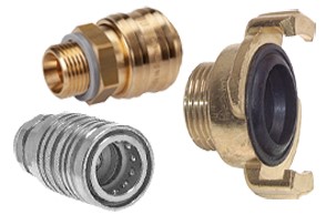 Schnellverschlusskupplungen, Hydraulikkupplungen und Werkstattkupplungen